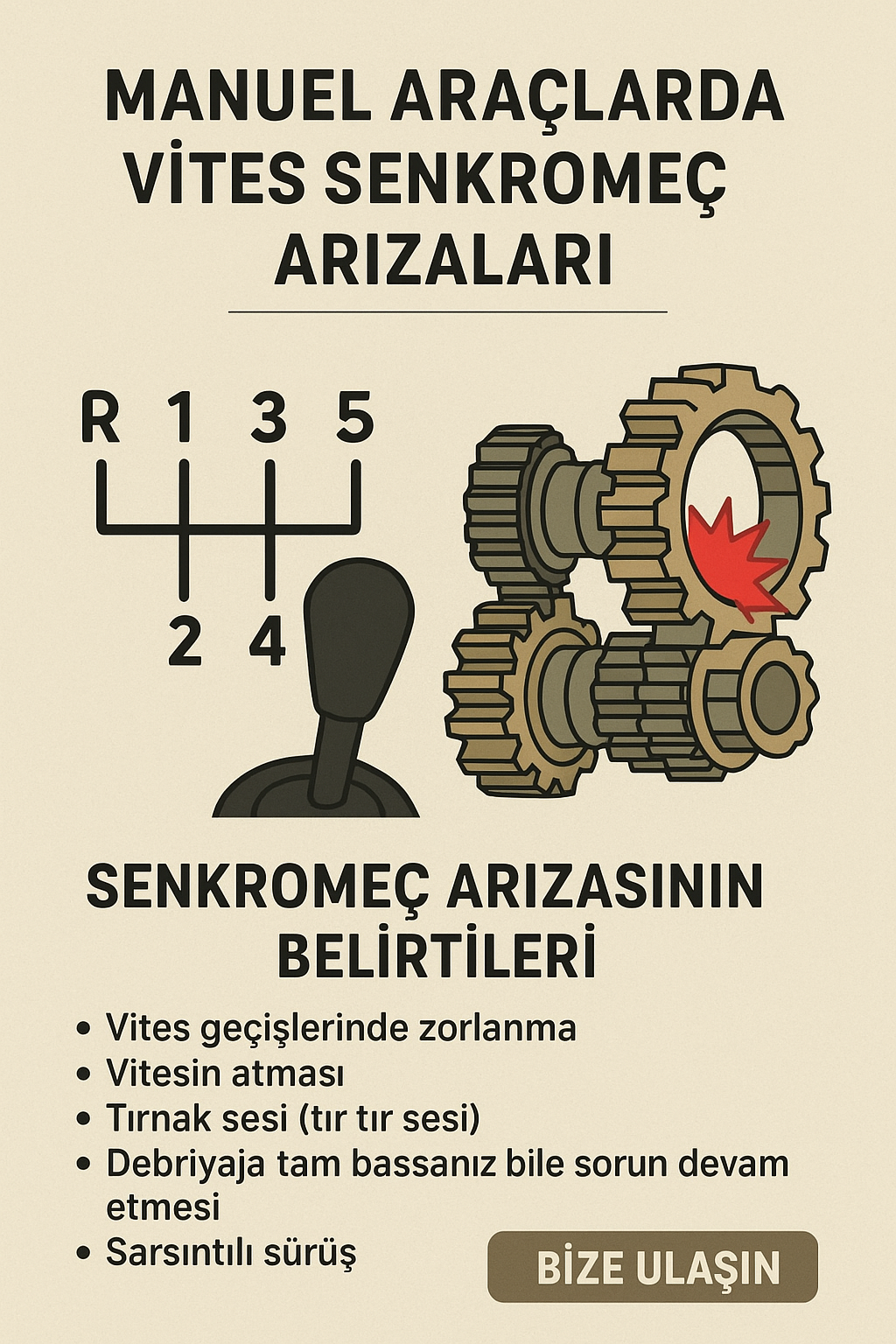 Manuel Araçlarda Vites Senkromeç Arızaları 🚗⚙️